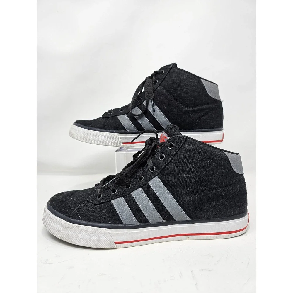 Adidas NEO‎ Men's Black Mid Top Sneakers Shoes Size 9 HVA039001